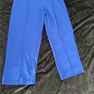 Vibrant Blue Wide-Leg Pants